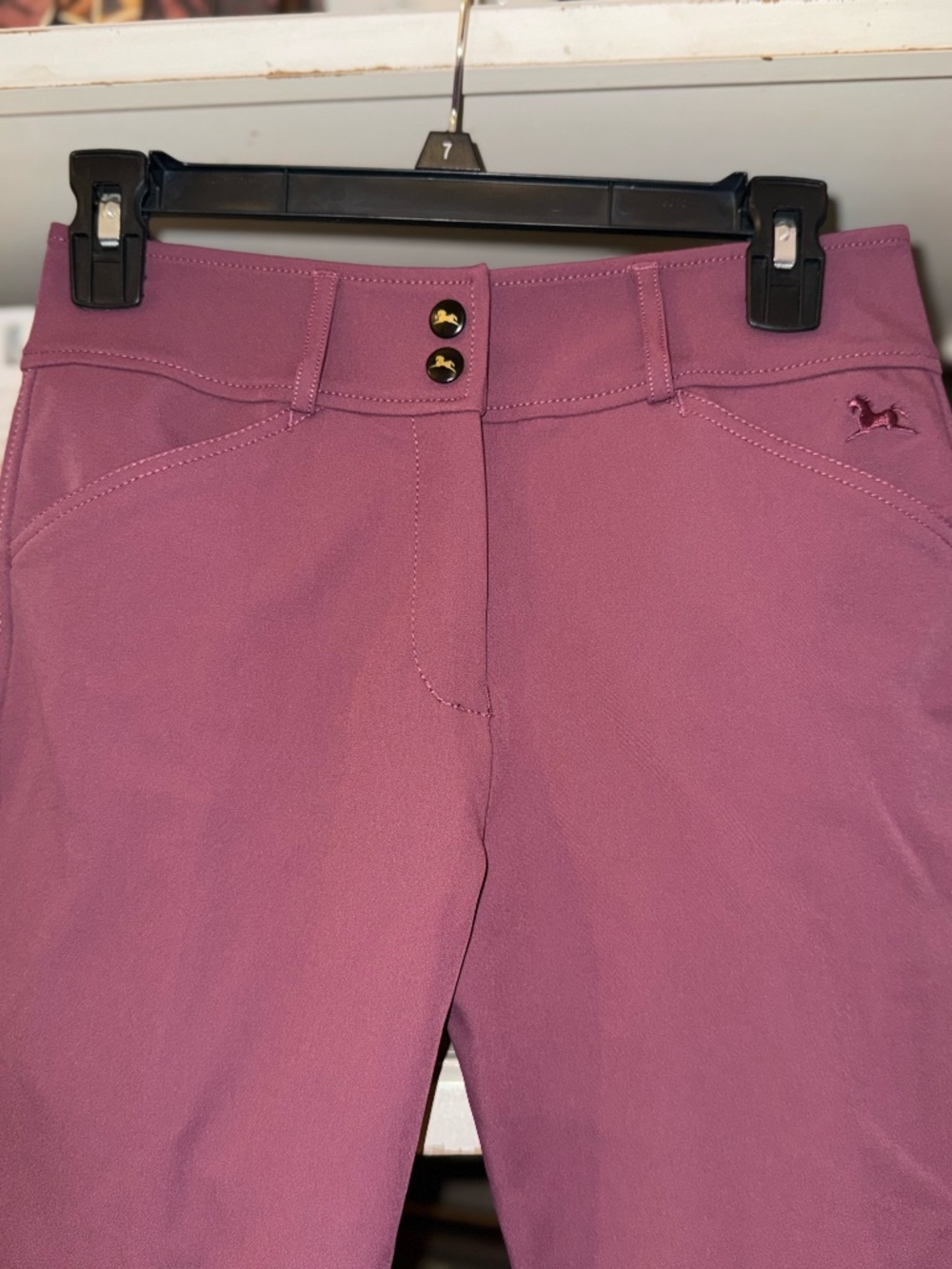 R.J. Classics sz 26 mid rise Anna riding breeches mixed berry - Picture 5 of 9